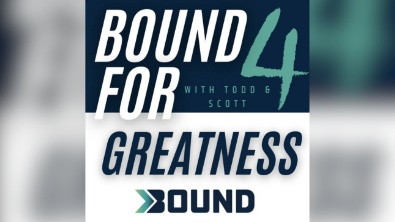 Thumbnail cover image for our Bound For Greatness podcast.